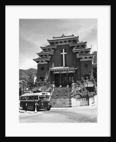 Church Showing Chinese Architecture by Anonymous