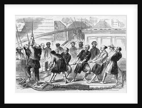 Men Work To Extract Opium In China by Anonymous