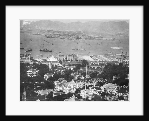 Overhead View Of Hong Kong Harbor by Anonymous