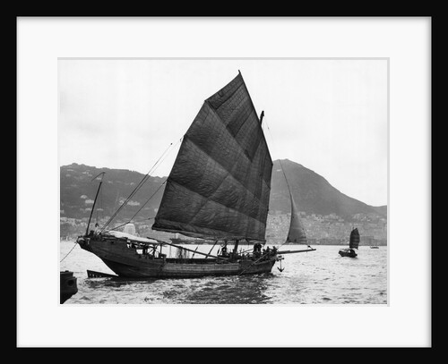 Boats (Junks) In The Harbor by Anonymous