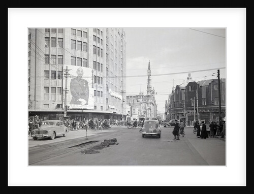 View Of Shanghai Looking Down Road by Anonymous