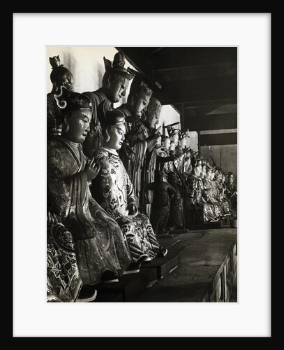 Statue Of Chinese Gods At Temple by Anonymous