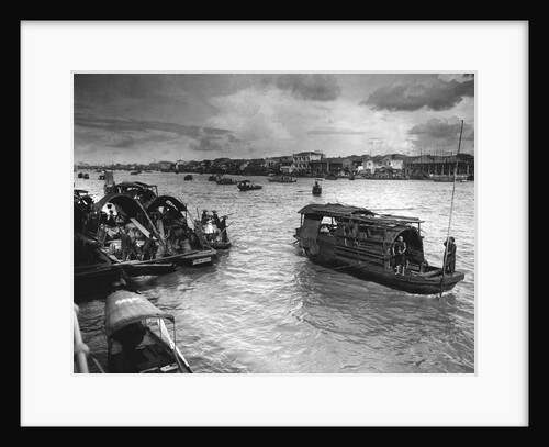 Scene On The Pearl River With Boats by Anonymous