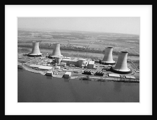Aerial View Of Three Mile Island Power P by Anonymous
