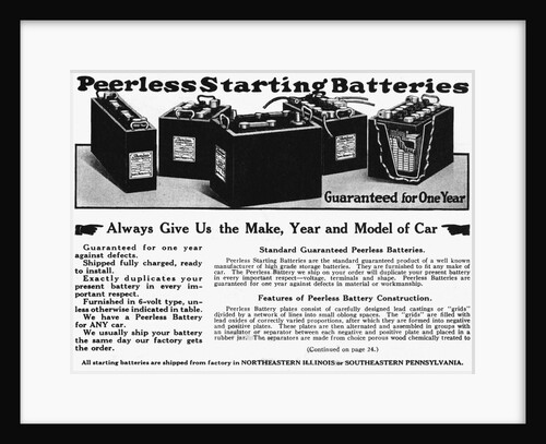 Car Battery Advertisement by Anonymous