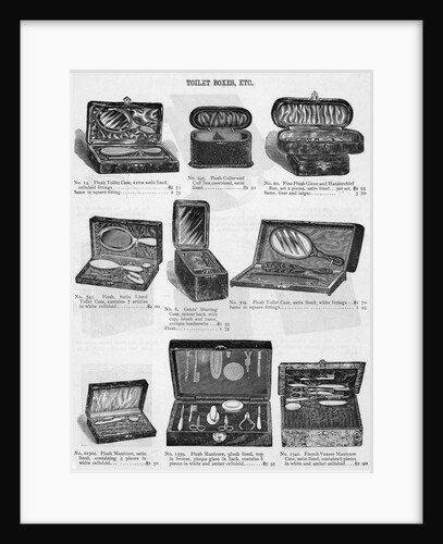 Toilet Boxes And Manicure Cases; Engravi by Anonymous