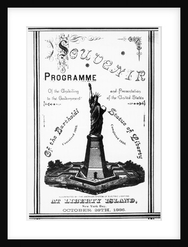 Program Souvenir For Statue Of Liberty by Anonymous