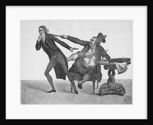 King George Iii Booting William Pitt by Anonymous