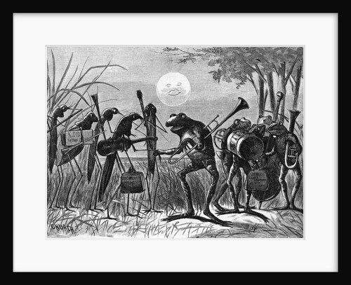 Engraving of Frog and Insect Musicians by Anonymous