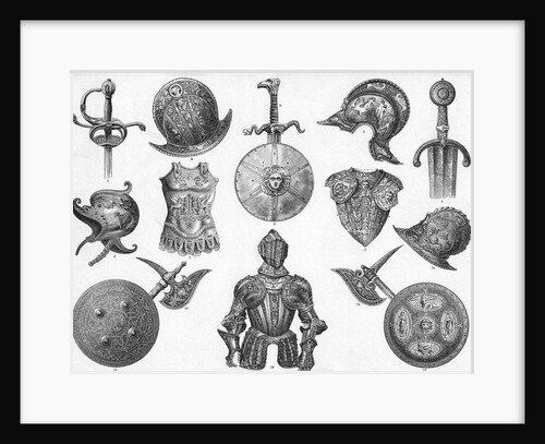 Engraving Of Arms And Armor; 16Th To 17T by Anonymous