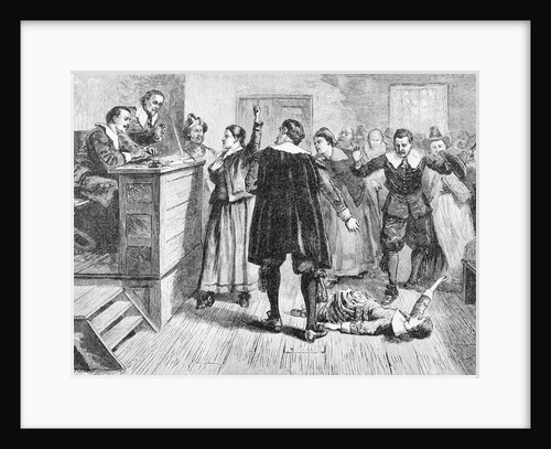 Witchcraft at Salem Village Book Illustration by Anonymous
