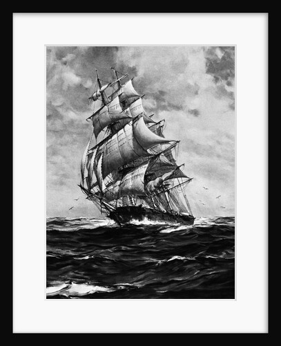 Clipper Ship Flying Cloud In Full Sail by Anonymous