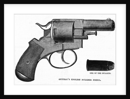 Guiteau's English Bulldog Pistol Engraving by Anonymous