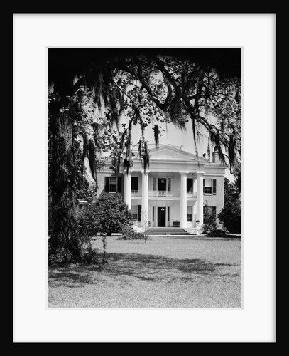 Front View Of An Antebellum Mansion by Anonymous