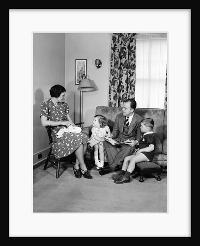 Family Group Photo - Ca. 1950 by Anonymous