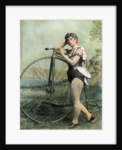 Female Circus Performer With Bicycle by Anonymous