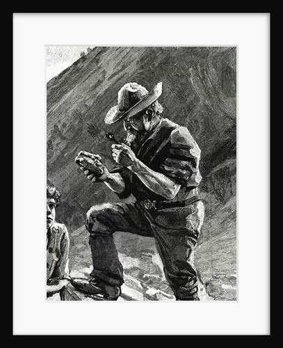 Prospector Examines A Speciman by Anonymous