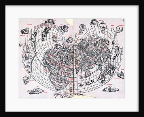World Map Of North American Continent by Anonymous
