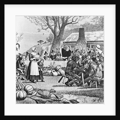 Illustration of the First Thanksgiving by Anonymous