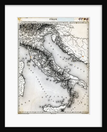 Map Of Italy Undated Engraving by Anonymous