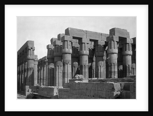 Exterior View of Peristyle Court in the Temple of Luxor by Anonymous