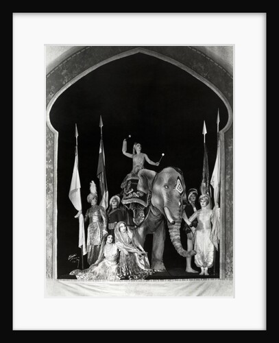 Women In Indian Costume;Elephant;Ziegfel by Anonymous