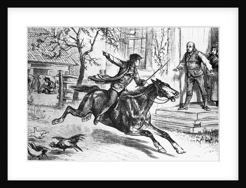 Illus. Of Paul Revere On Horseback by Anonymous