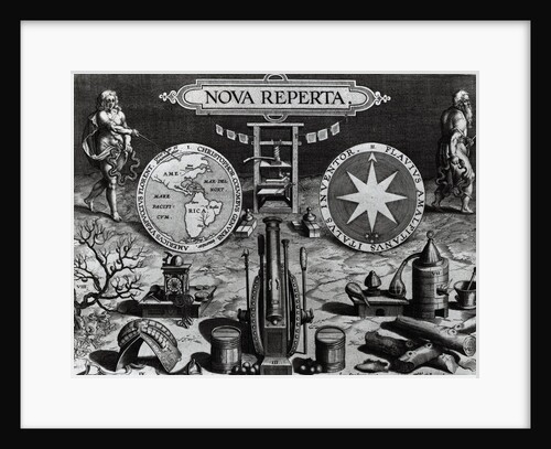 Engraving Of Renaissance Inventions by Anonymous