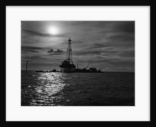 General View Of Offshore Oilwell by Anonymous