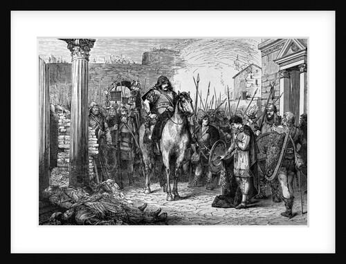 Romulus Augustulus Surrenders To Odoacer by Anonymous