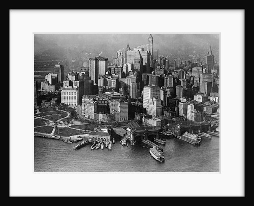 Aerial View Of Lower New York & Battery by Anonymous