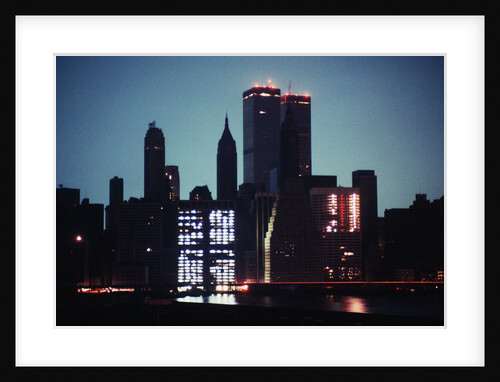 New York City Skyline During Blackout by Anonymous