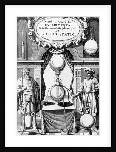 Men Standing W/Magdeburg Hemisphere by Anonymous