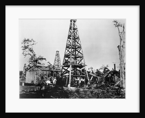 Early Oil Well by Anonymous