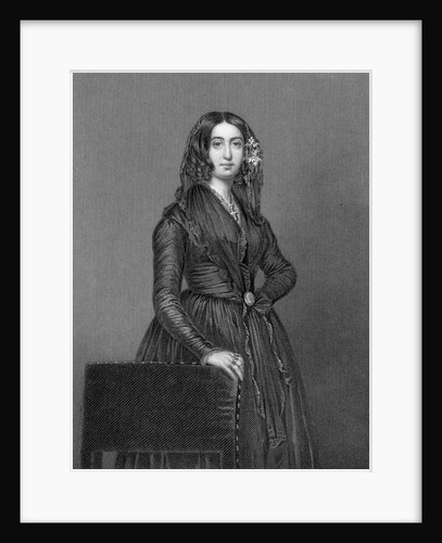 George Sand Standing - Engraved Illus by Anonymous