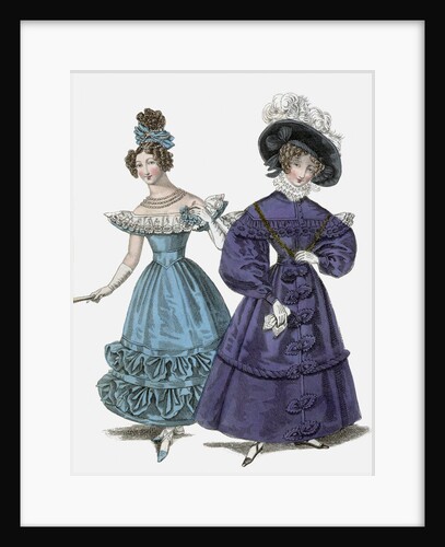 French Evening Costume & Walking Dress by Anonymous