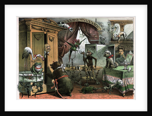 Grover Cleveland Surrounded By Animals by Anonymous