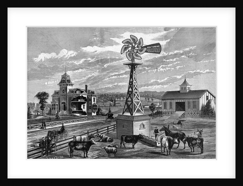 The Iron Turbine Wind Engine Windmill by Anonymous