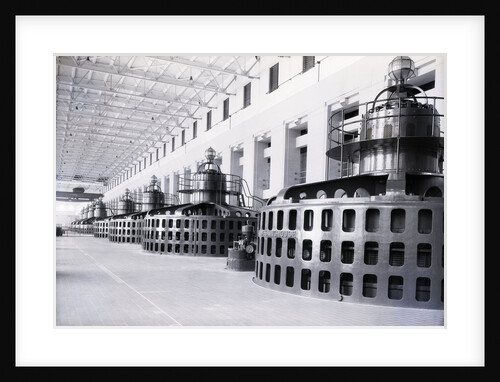 Turbine Room of Wilson Dam Power Plant by Anonymous