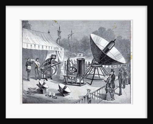 Woodcut Of Solar Powered Printing Press by Anonymous