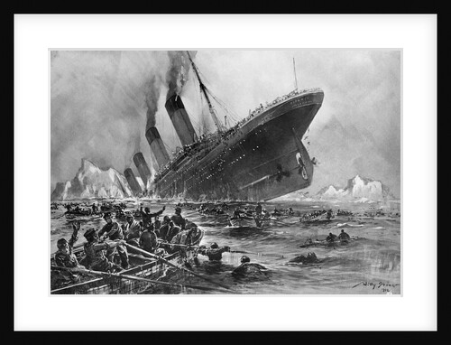 Sinking of the Titanic by Willy Stoewer