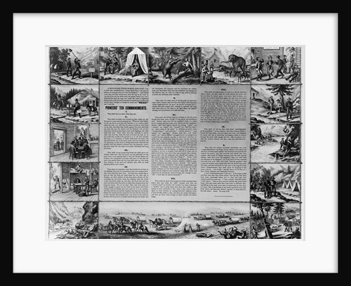 Scenes of Miners Crossing Plains; Illustration by Anonymous