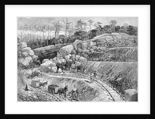 Mining On A Surface Cut In Al; Illus by Anonymous
