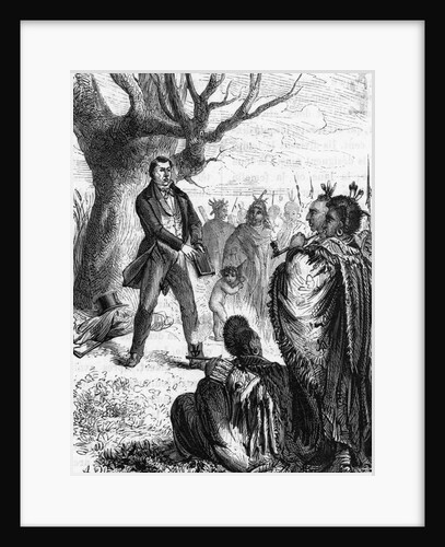 Joseph Smith Preaching To Nat. Americans by Anonymous