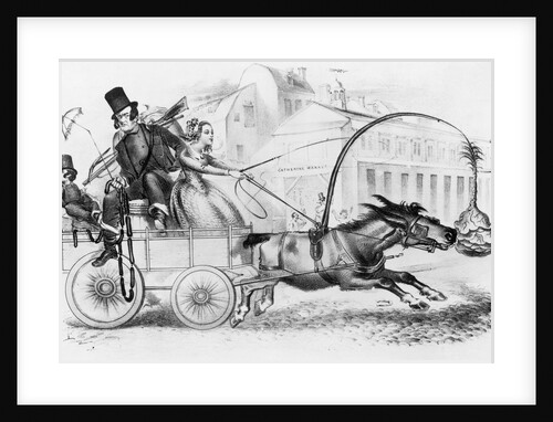 People in Horse Drawn Carriage by Anonymous