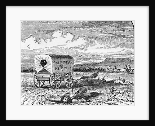 Illus. Of Men Lying Dead Beside Wagon by Anonymous