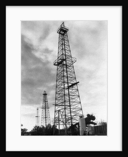 Oil Wells In Oklahoma by Anonymous