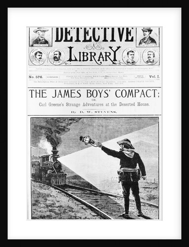 Woodcut, Jesse James Signals To Train by Anonymous