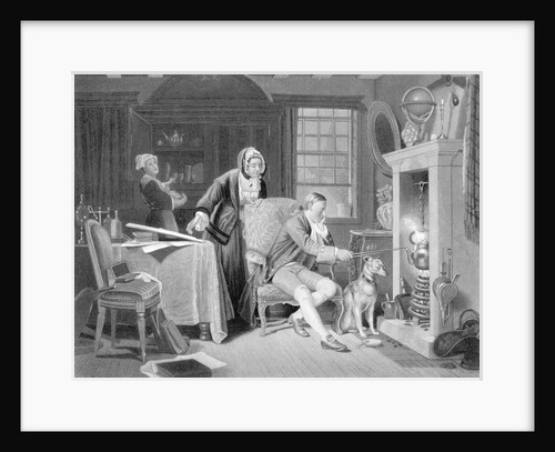 James Watt Illus.;Seated At Fireplace,Dog by Anonymous