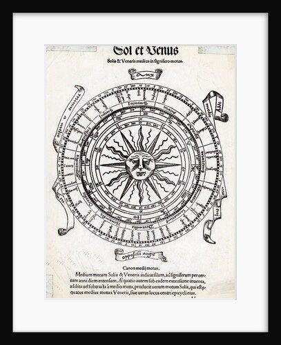 Round Illus. Calendar Of Sun & Venus by Anonymous